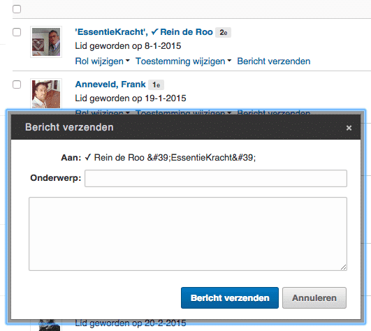 LinkedIn direchte berichten gratis versturen