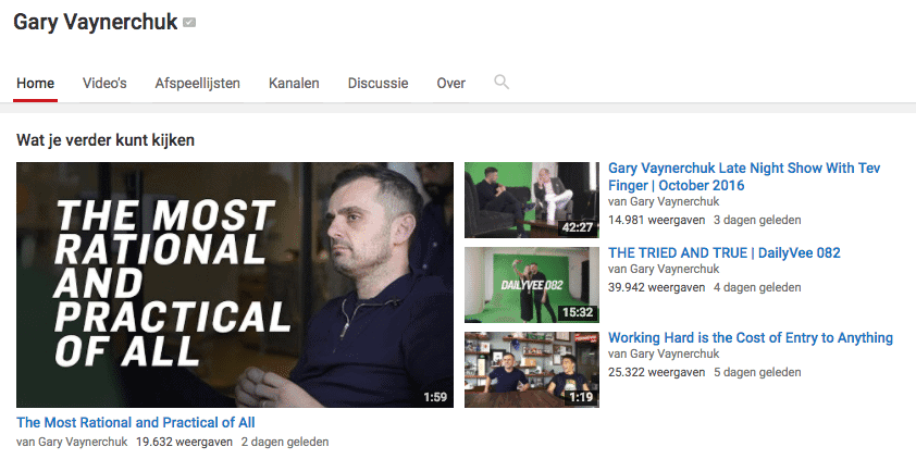Gary Vaynerchuck online vlog weblog succes