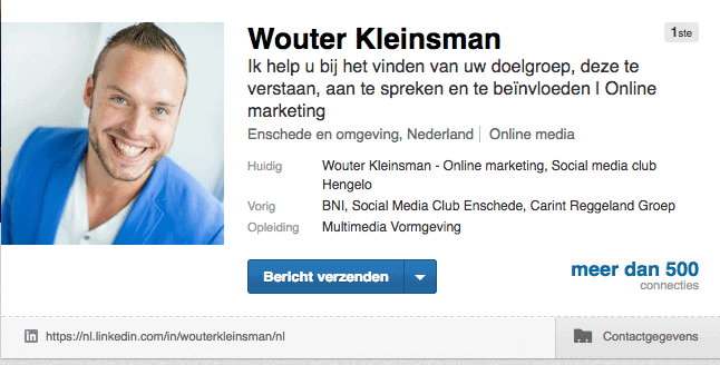LinkedIn profiel afbeelding