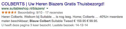 Zoekmachine marketing fout