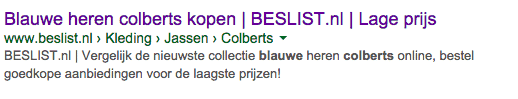 Zoekmachine marketing juist