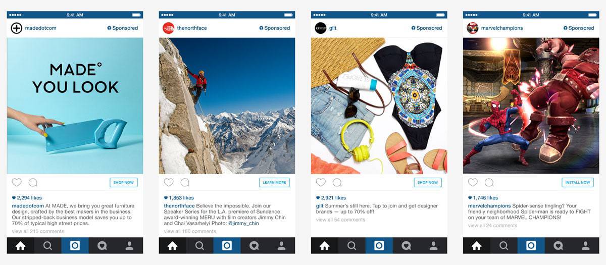 instagram adverteren voorbeelden