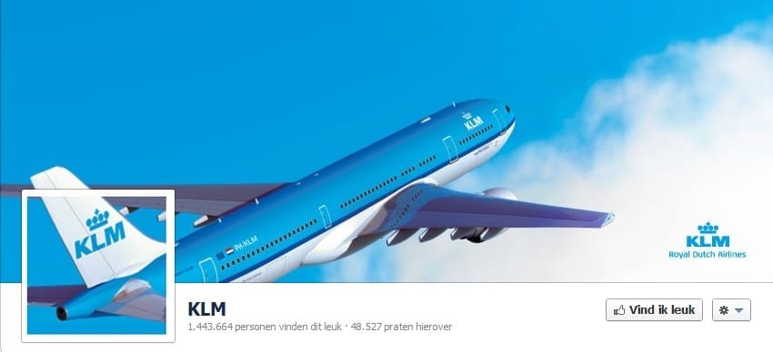 KLM Facebook omslagfoto 