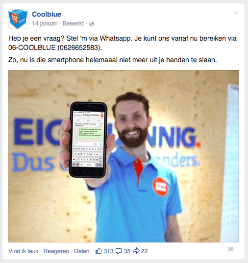 sociale online marketing - coolblue